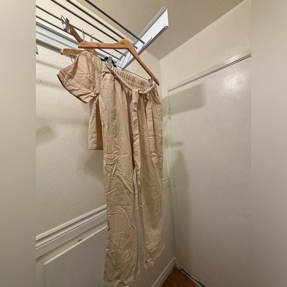 NWT 2 Piece Outfit Cotton/ Linen Casual Matching Set - Picture 9 of 14